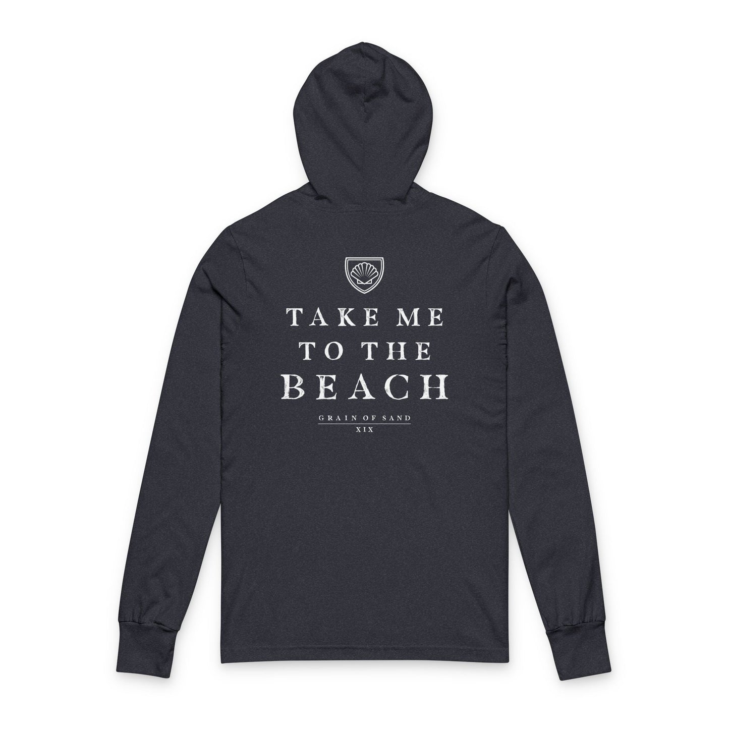 Take Me To The Beach | Bella+Canvas Hooded Long Sleeve Tee