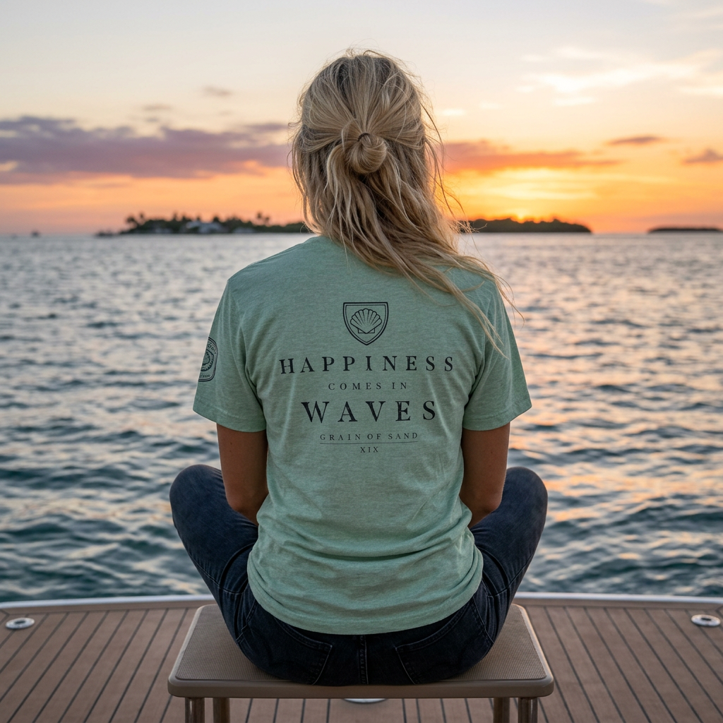 Happiness Comes in Waves | Bella+Canvas Tee