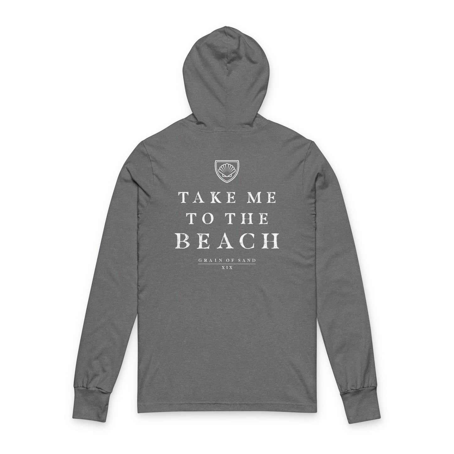 Take Me To The Beach | Bella+Canvas Hooded Long Sleeve Tee