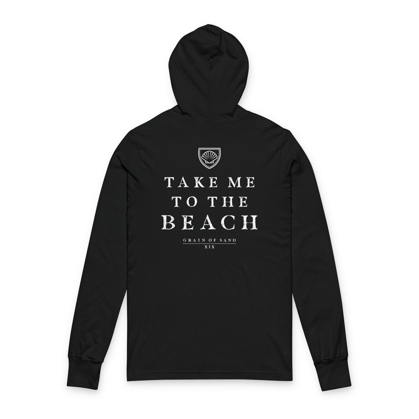 Take Me To The Beach | Bella+Canvas Hooded Long Sleeve Tee