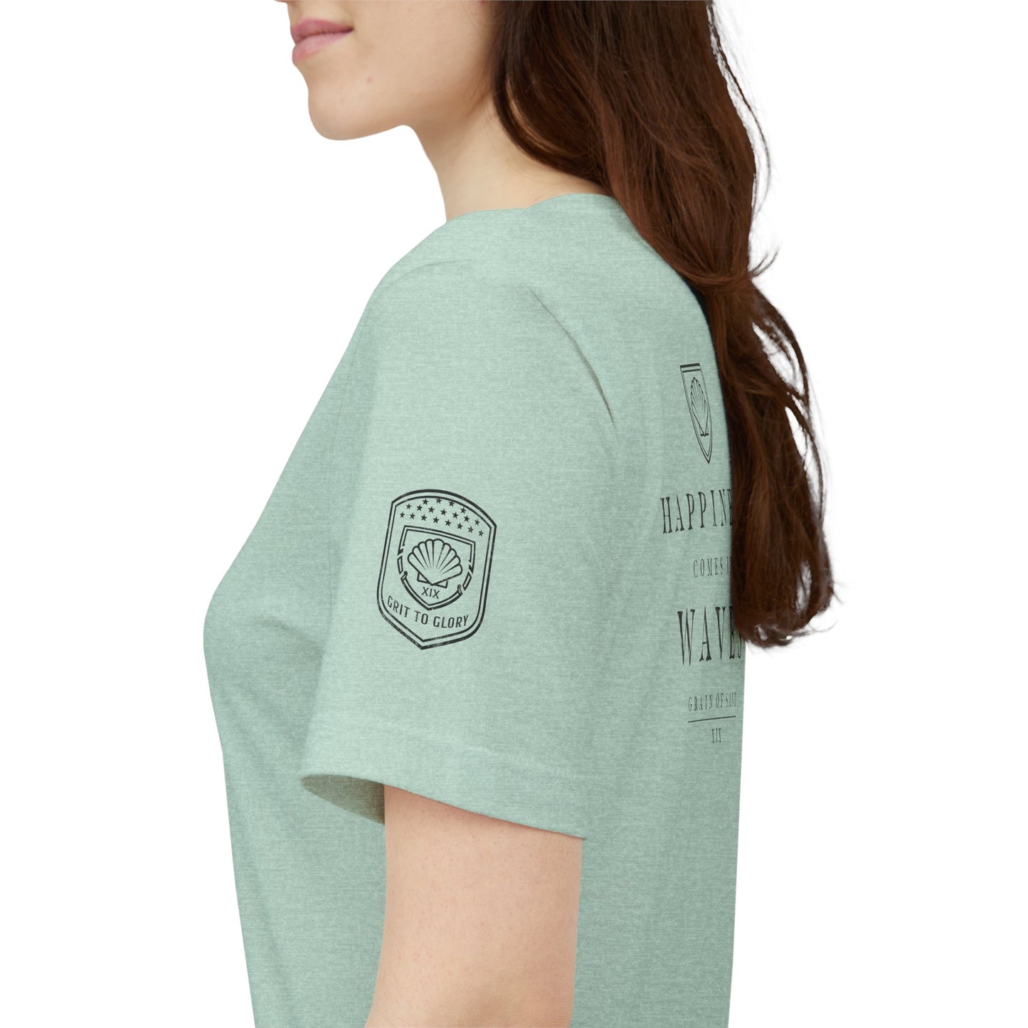 Happiness Comes in Waves | Bella+Canvas Tee